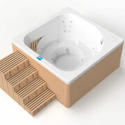 Sparsamster Outdoor Whirlpool The Eye by Paolo Ferralli mit Wärmepumpe | Spa Natural